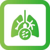 Lung Cancer Creative Icon Design vector