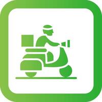 Delivery Bike Creative Icon Design vector