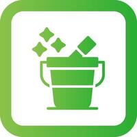 Bucket Creative Icon Design vector