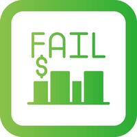 Business Fail Creative Icon Design vector