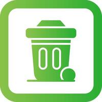 Dustbin Creative Icon Design vector