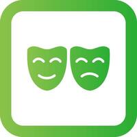 Theater Masks Creative Icon Design vector