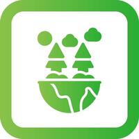 Green Environment Creative Icon Design vector