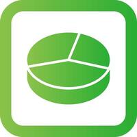 3D Pie Creative Icon Design vector