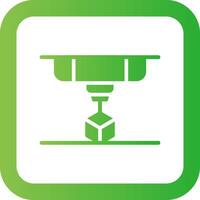 3D Printing Creative Icon Design vector