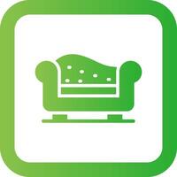 Chaise Longue Creative Icon Design vector