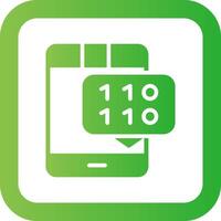 Binary Messages Creative Icon Design vector