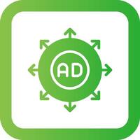 Advertising Submission Creative Icon Design vector