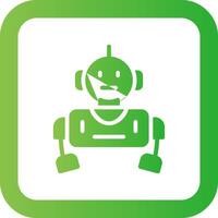 diseño de icono creativo robot vector