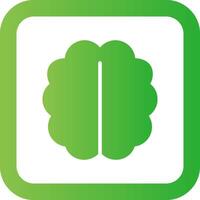 Human Brain Creative Icon Design vector