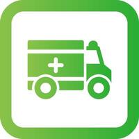 Ambulance Creative Icon Design vector