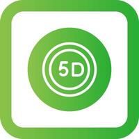 5D Data Storage Creative Icon Design vector