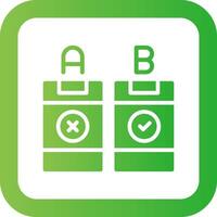 AB Testing Creative Icon Design vector