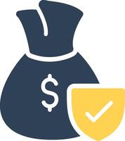 Money protection Creative Icon Design vector