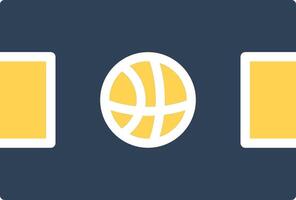 Basketball Court Creative Icon Design vector