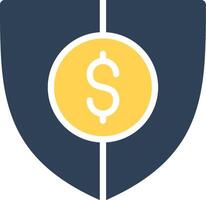 Shield Money Creative Icon Design vector