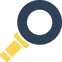 Magnifying Creative Icon Design vector