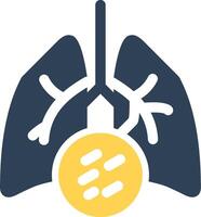 Lung Cancer Creative Icon Design vector