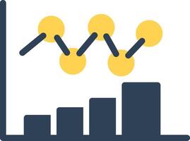 Bar Chart Creative Icon Design vector
