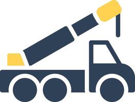 Crane Truck Creative Icon Design vector