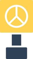 Peace Sign Creative Icon Design vector