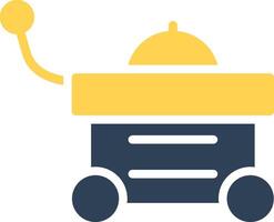 Food Cart Creative Icon Design vector