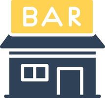 Bar Creative Icon Design vector