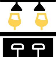 Bar Counter Creative Icon Design vector