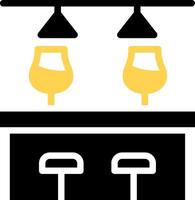 Bar Counter Creative Icon Design vector