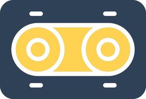 glyph Two Color Design vector