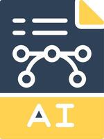 glyph Two Color Design vector