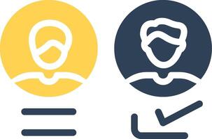glyph Two Color Design vector
