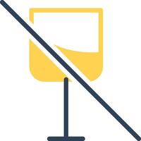 No Wine Creative Icon Design vector