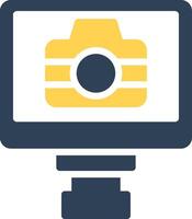 Lcd Camera Creative Icon Design vector