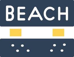 Beach Creative Icon Design vector