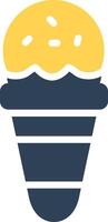 Ice Cream Cone Creative Icon Design vector