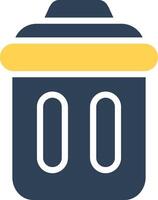 Trash Bin Creative Icon Design vector