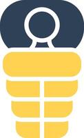 Sleeping Bag Creative Icon Design vector