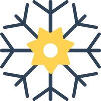 diseño de icono creativo de copo de nieve vector