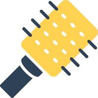 Hair Brush Creative Icon Design vector