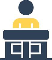 Receptionist Creative Icon Design vector