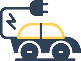 Electric Car Creative Icon Design vector