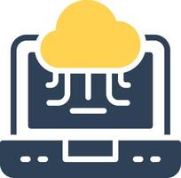 Cloud Service Creative Icon Design vector