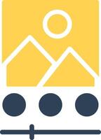 glyph Two Color Design vector