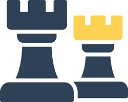 Chess Towers Creative Icon Design vector