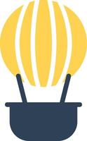 Hot Air Balloon Creative Icon Design vector
