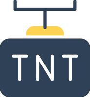 diseño de icono creativo tnt vector