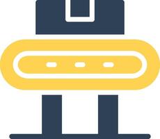 Conveyor Belt Creative Icon Design vector