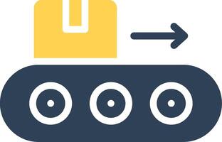 Conveyor Belt Creative Icon Design vector