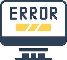 diseño de icono creativo de error vector